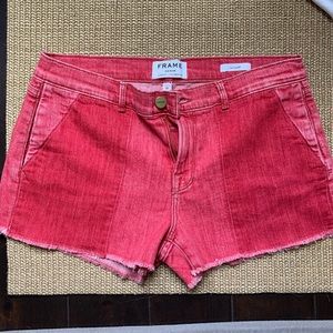 Frame Denim Shorts - MUST GO!!! Frame le Cutoff cropped shorts red Frame Denim Shorts - MUST GO!!! Frame le Cutoff cropped shorts red
